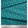 thumbnail image 1 of Soimoi Green Velvet Fabric Stripe & Jamdani Print Fabric by the Yard 58 Inch Wide, 1 of 1