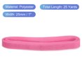 thumbnail image 2 of Uxcell 25 yardas de trenza de crin de caballo rígido, 1 pulgada de ancho para costura de hueso de poliéster, vestido de boda, danza, manualidades, accesorios, rosa (1 rollo), 2 of 7