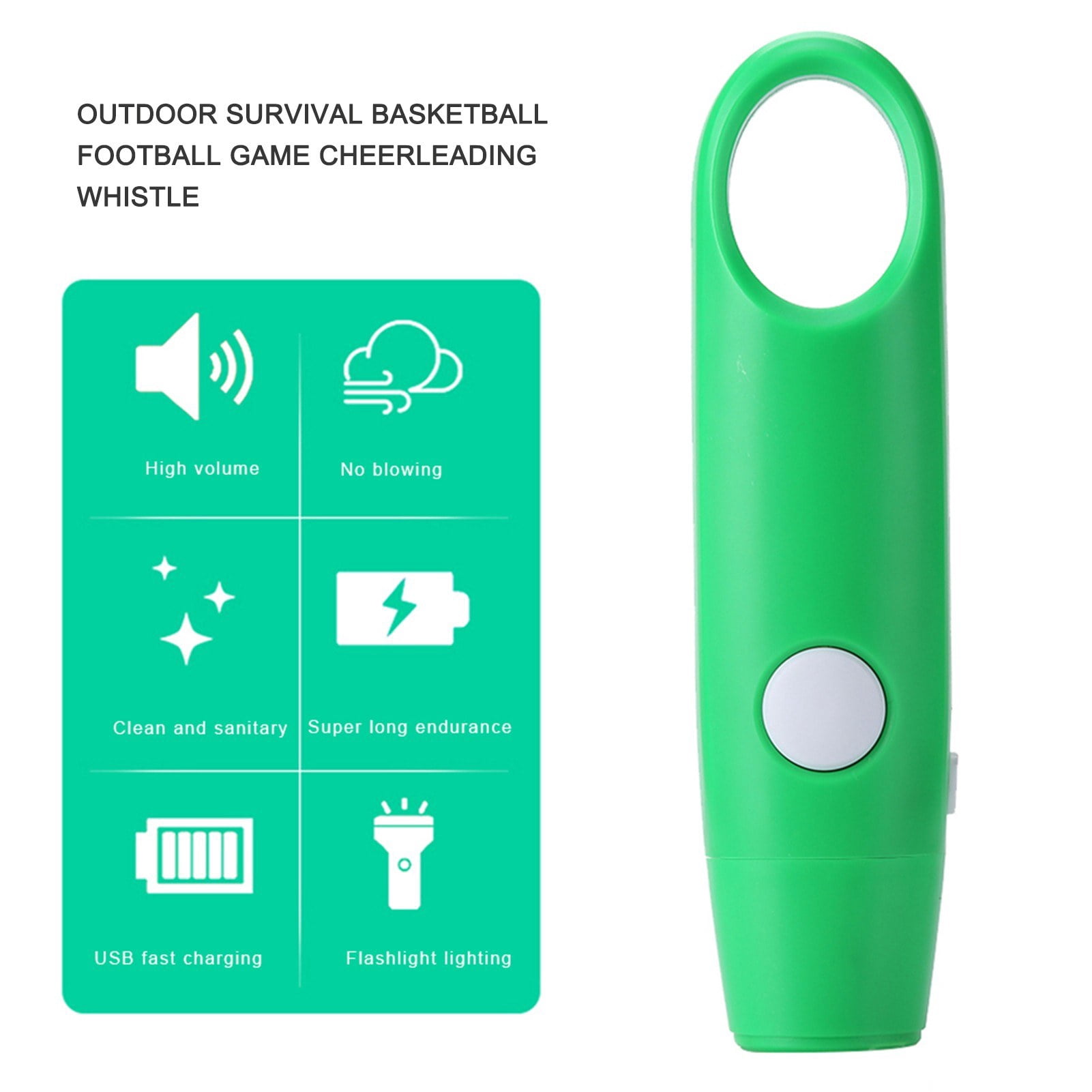 Electronic Whistle for Sports Training and Referee Black 4 Pack