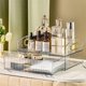 thumbnail image 1 of Vintage Striped Makeup Brush Holder Organizer for Dresser, Bathroom, Desk Acrylic Drawer Makeup Organizer (Clear), 1 of 4