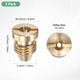 thumbnail image 3 of Uxcell 1-Pack Boquilla de Orificio para Cañón de Espuma, Consejos de Conector de Rociador de Rosca Universal de Latón de 1.4mm, 3 of 6