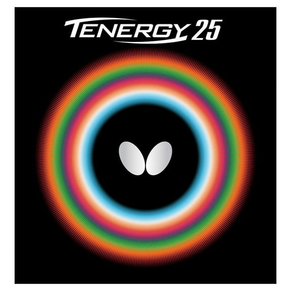 Butterfly Table Tennis Rubber - Tenergy 25 1.9 Black