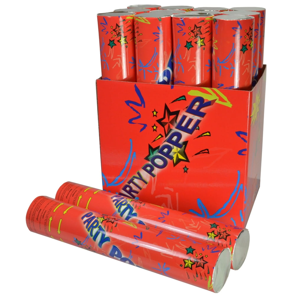 Confetti Party Popper, 12in, 12ct