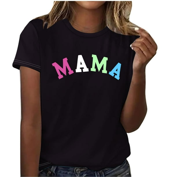 Vestidos Cortos de Verano Imprimir Cuello Redondo Top de Manga Corta Casual, Vestidos Cortos con Mangas