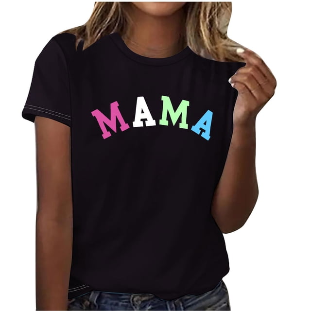 Vestidos Cortos de Verano Imprimir Cuello Redondo Top de Manga Corta Casual, Vestidos Cortos con Mangas