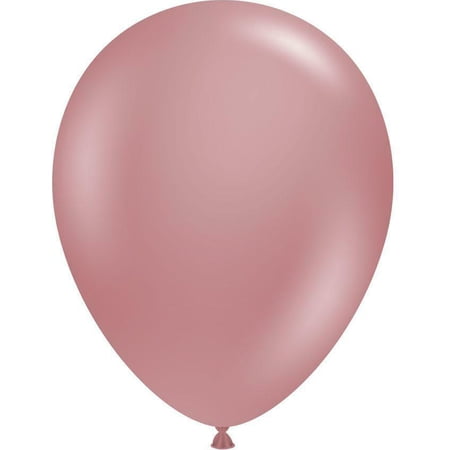 12 Tuftex Canyon Rose Latex Balloons 17"
