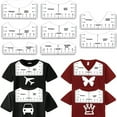 thumbnail image 3 of ZPAQI 8pcs T-Shirt Alignment Ruler Guide Tool to Center Designs for Vinyl Placement Sublimation Heat Press for Adult Youth, 3 of 8