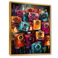 thumbnail image 2 of Designart "Colorful Cameras In Pop Art Style" Pop Art Floater Framed Wall Decor, 2 of 5