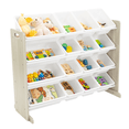 thumbnail image 3 of Humble Crew Storage Organizer with 16 Plastic Bins for Kids & Toddlers, Natural/White, 3 of 8