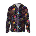 thumbnail image 2 of Uemuo Rainbow Jellyfishes Pattern Women's Full Zip UPF 50+ Sun Protection Hoodie Jacket Long Sleeve Sun Shirt Hiking Outdoor Performance with Pockets-Small, 2 of 9