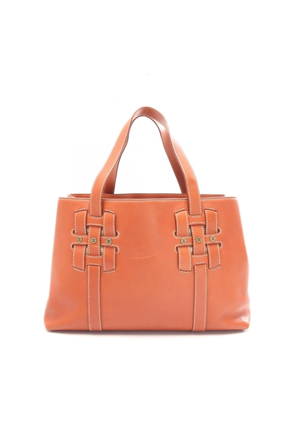 Pre-Owned Celine Macadam Tote Bag Handbag Leather Women's Brown