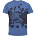 thumbnail image 1 of Brick Fist All Over Heather Blue Adult T-Shirt - X-Large, 1 of 1