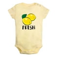 thumbnail image 2 of iDzn Lemon Fresh Lemonade Novelty Rompers For Babies, Newborn Baby Unisex Bodysuits, Infant Jumpsuits, Toddler 0-12 Months Kids One-Piece Oufits (Yellow, 0-6 Months), 2 of 5