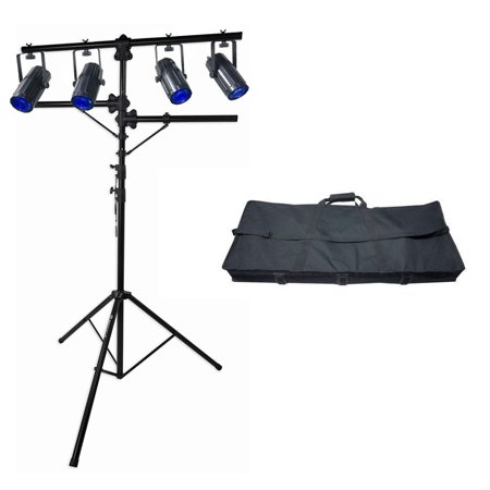 Chauvet DJ 4Play DMX-512 LED Light Beam FX System, DMX Moonflower Bar+Case+Stand