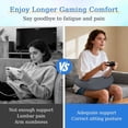thumbnail image 4 of CJC Gaming Pillow Arm Support Pillow for Back & Arms, U-Shaped Lap Pillow for Adults Gaming, Reading, Working (Dark Gray), 4 of 10