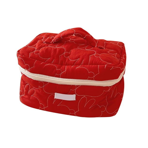 Bolsa de maquillaje BuyWeekMX para mujeres de almacenamiento de cosméticos de viaje