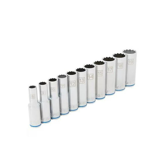 Kobalt 3/8-in Drive Metric Deep Socket Set (11-Pieces)