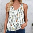 thumbnail image 2 of Youyipin Womens T Shirts Womens Tank Tops Loose Fit V Neck Ruched Sleeveless Tops Casual Basic Banded Shirts Spring Tops For Women, 2 of 4