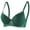 Green, variant on Summer Fashion Plus Size Sports Bras for Women 2025 Solid Color Lace Thin Style Ventilate Back Buckle Steel Rim Up to 65% off!