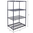 thumbnail image 7 of Nexel 4 Shelf Nexelon Blue Wire Shelving Unit Starter 1 HD Shelf 36""W x 24""D x, 7 of 7