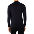 thumbnail image 3 of John Smedley Bradwell Longsleeved Polo Shirt, Blue, 3 of 5