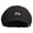 Black, variant on Bulldog Logo Embroidered Cotton Elastic Big Size Newsboy Cap - White 2XL-3XL