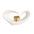 thumbnail image 1 of Escultura de corazón, adorno de escritorio, artesanía, estatuilla decorativa, estatua moderna para dormitorio, estantería, centro de mesa, decoración Corto, 1 of 8