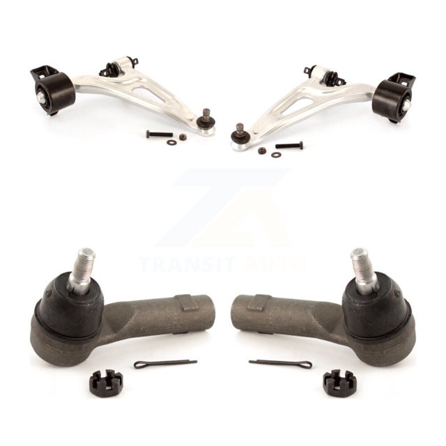 TOR Front Suspension Control Arm Assembly and Tie Rod End Kit for Car 2004-2007 Ford Freestar Mercury Monterey - Left Right Side (Driver Passenger) KTR-102808