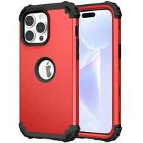 Dteck for iPhone 15 Pro Max Case, Military Grade Drop Protection Ultra Impact Resistant Shockproof Rugged Protective Case for iPhone 15 Pro Max,Red