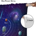 thumbnail image 6 of Outer Space Curtains for Kids, Solar System Window Treatments for Study Room Universe Planets Galaxy Blockout Window Drapes for Boys Bedroom Living Room 84x84in, 6 of 6