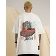 thumbnail image 5 of Niepce Inc Japanese Streetwear Summer Car Graphic Top Kanji Printed Men Tee Shirt, 5 of 5