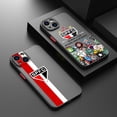 thumbnail image 4 of Club S-SAO-Paulo FC For Apple iPhone 15 14 13 12 11 mini Pro Max 8 7 6S 6 XR X XS Plus Frosted Translucent Phone Case, 4 of 5