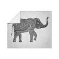 thumbnail image 3 of CafePress - Indian Elephant Throw Blanket - Soft Fleece Throw Blanket, 50"x60" for All Ages, 3 of 4