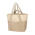 thumbnail image 3 of Bolsa de playa Bag Oxford tela para un solo hombro para trabajo Festival de música de piscina de gimnasio Beige, 3 of 8