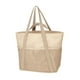 thumbnail image 3 of Bolsa de playa Bag Oxford tela para un solo hombro para trabajo Festival de música de piscina de gimnasio Beige, 3 of 8