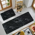thumbnail image 5 of Marble Kitchen Mats Set 2 Pieces Super Waterproof Non-Slip Burlap Weave Heavy PVC Kitchen Rugs Machine Washable Kitchen Floor Mat for Kitchen,Floor, Bathroom, Sink, Laundry., 5 of 6