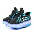 thumbnail image 3 of Kids LED Roller Skate Shoes with Wheel Light up Roller Shoes Kids Skates Sneakers Gift for Girls Boys Children, 3 of 14