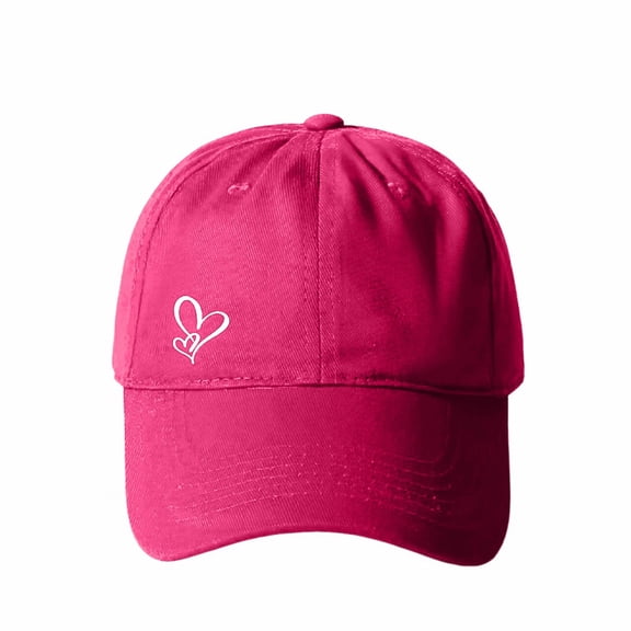 LSONABXA Hot Pink Baseball Caps for Women Under $5 Women's Baseball Cap UniFashion Cute Trendy Adjustable Hat for Workout Running Muslim Hat