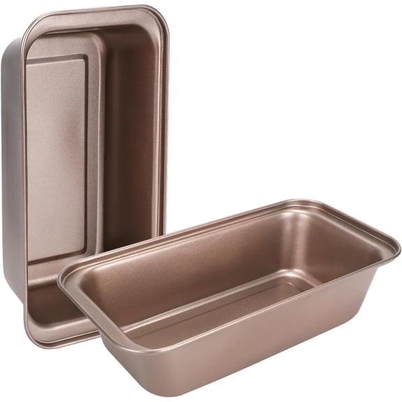 Bakdcore 9x5 inch Bread Pan, 2Pack Non-Stick Stackable for Baking Homemade Bread, Meatloaf, Cake