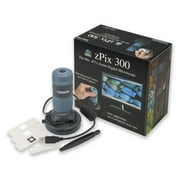 Carson zPix 300 Zoom 86x-457x Power USB Digital Microscope with Integrated Camera and Video Capture, Blue