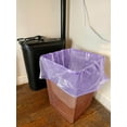 thumbnail image 5 of 8 Gallon Trash Bags Colored - Extra Thick Medium Garbage Bags 1.1 mil Strong, Leakage-Free,Unscented 30 Liter Thick for Bathroom, Office, Kitchen Waste Basket Trash Can (Purple, 100 Count), 5 of 15