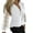 White, variant on UJNDER Women's Sheer Lace Mesh Patch Rhinestone Top Elegant Slim Blouse V Neck Long Sleeve Tops for Women sophisticated White XXL