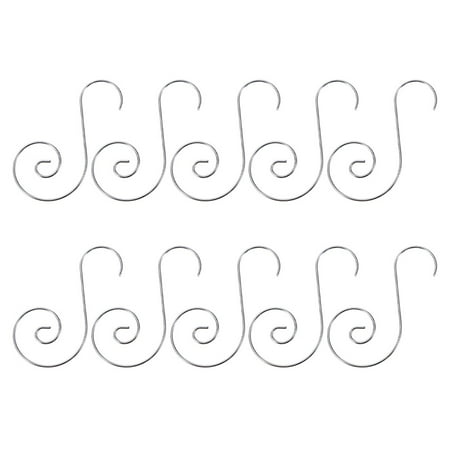 

NUOLUX 60PCS Christmas Hook Decorative Pendant Xmas S-shaped Hook Hanging Hooks
