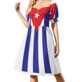 thumbnail image 2 of Cuban Flag Sleeveless Dress Women dresses summer long sleeve dresses, 2 of 7