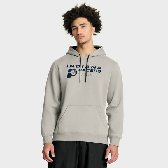 Men's Fanatics Off White Indiana Pacers Crossover Collection Blocked Shot Premium Pullover Hoodie
