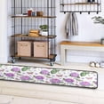 thumbnail image 5 of Watercolor Summer Hydrangea Hallway Runner Rug 2'x6' Kitchen Rug with Rubber Backing Purple Floral Butterflies Non Slip Entryway Rug Runner Washable Soft Area Rug for Hallway Bedroom Kitchen Decor, 5 of 6