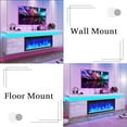 thumbnail image 2 of Blotout 70'' Fireplace TV Stand with 36'' Fireplace, Gloss Wall Mounted Fireplace Entertainment Center with Storage&Power Outlet, Modern LED Light Console for Wall-mounted TV Up to 80'', 2 of 13