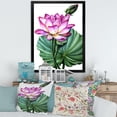 thumbnail image 3 of Designart 'Ancient Pink Lotuses In The Pond VI' Traditional Framed Art Print, 3 of 4