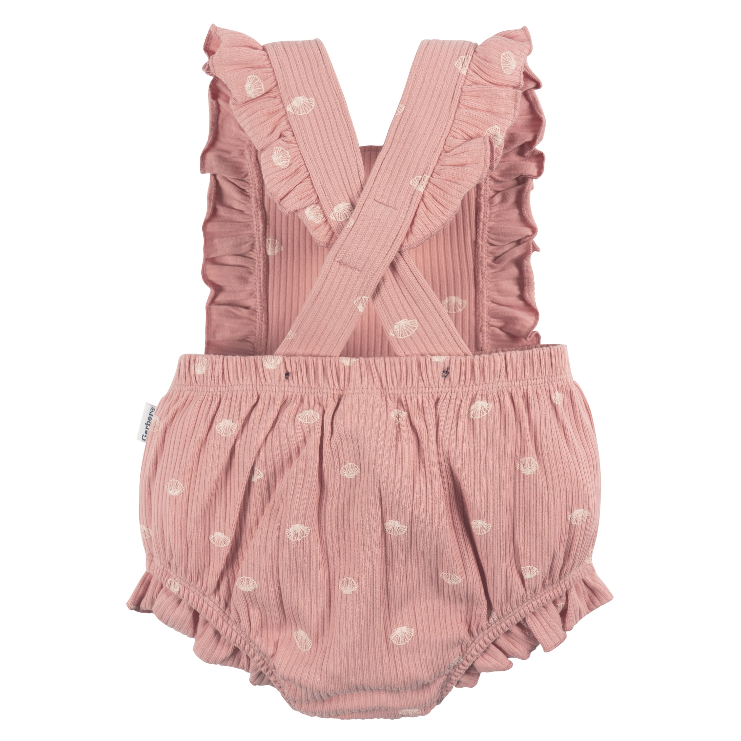 Gerber Baby Girl Ruffle Romper, Sizes Newborn - 24 Months