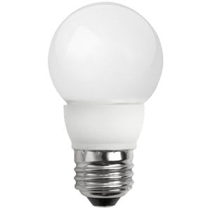 Tcp Led4e26g1624kf Single 4 Watt Frosted Dimmable G16 Medium (E26) Led Bulb - White